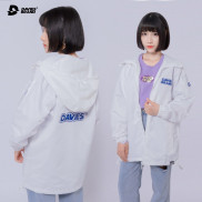 Áo khoác dù nữ form rộng màu trắng DAVIES - Basic Mark 3 Jacket-white